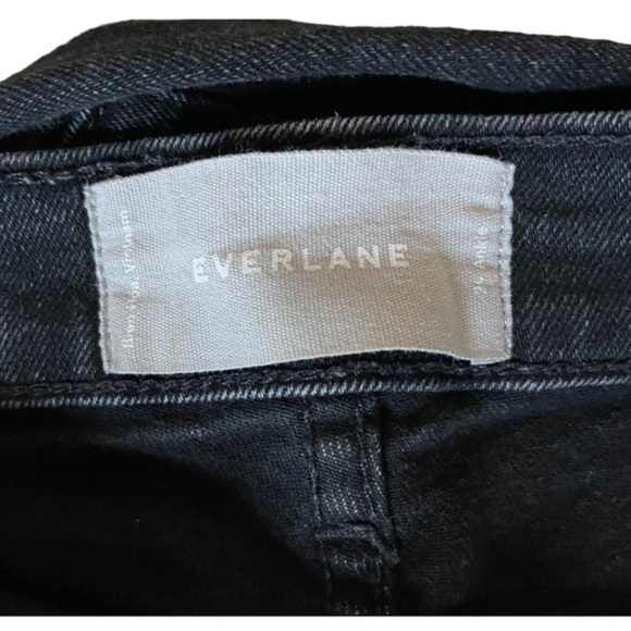 Everlane Mid Rise Ankle Jeans Washed Black Size 28 - Picture 13 of 14